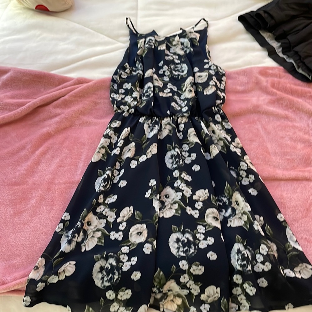 Blue rain dress from Francesca’s